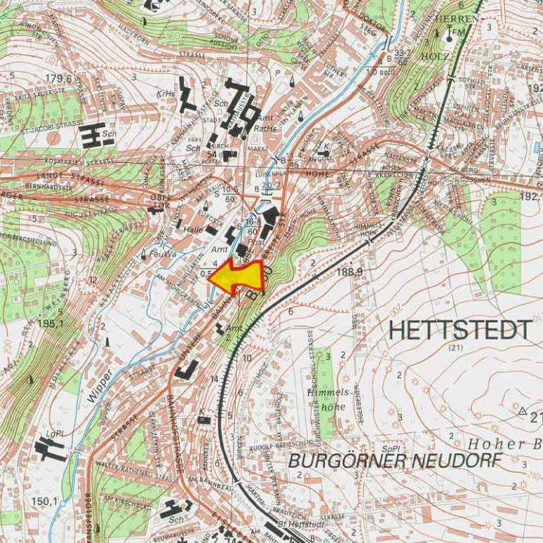 Lageplan Standort Hettstedt