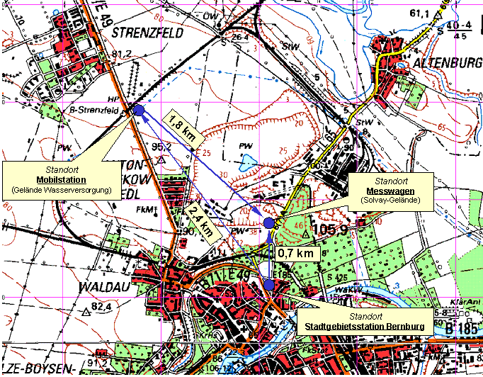 Lageplan Standort Bernburg Strenzfeld